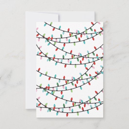 クリスマスカクテルのフレンドサスパーティーをライトアップ 招待状 (裏面)