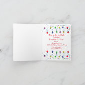 クリスマスカクテルをライトアップしよう招待状 招待状 (内部)