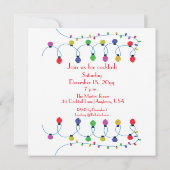 クリスマスカクテルをライトアップしよう招待状 招待状 (裏面)