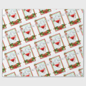 クリスマスカクテルウォーターカラーアート ラッピングペーパー (フラット)