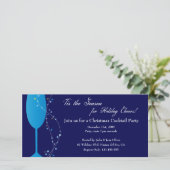 クリスマスカクテルシャンパンパーティの招待状 (スタンド正面)