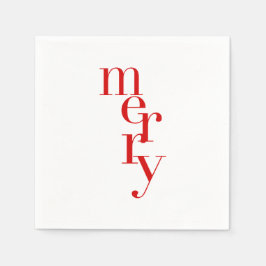クリスマスカクテルナプキンス | メリー スタンダードカクテルナプキン