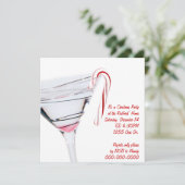 クリスマスカクテルパーティの招待状 招待状 (スタンド正面)