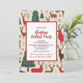 クリスマスカクテルパーティの招待状 招待状 (スタンド正面)