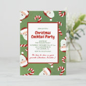 クリスマスカクテルパーティーサンタバーリーシュガー 招待状 (スタンド正面)