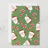 クリスマスカクテルパーティーサンタバーリーシュガー 招待状 (裏面)