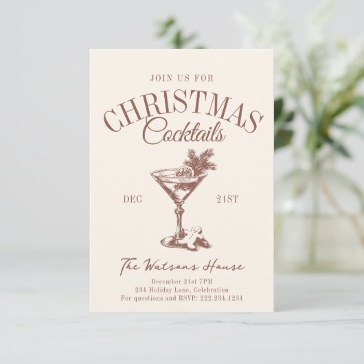 クリスマスカクテルパーティーホリデーソーシャルクラブ 招待状 (スタンド正面)