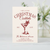 クリスマスカクテルパーティーホリデーソーシャルクラブ 招待状 (スタンド正面)