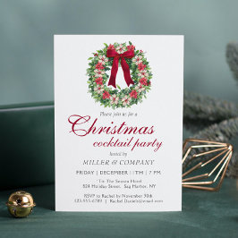 クリスマスカクテルパーティー企業のクリスマスパーティー 招待状