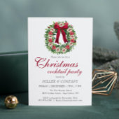 クリスマスカクテルパーティー企業のクリスマスパーティー 招待状