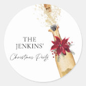 クリスマスカクテルパーティー ラウンドシール (正面)