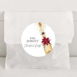 クリスマスカクテルパーティー ラウンドシール