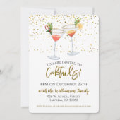 クリスマスカクテルフェスティバルドリンクパーティー 招待状 (正面)