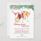 クリスマスカクテルホリデーパーティー 招待状 (正面)