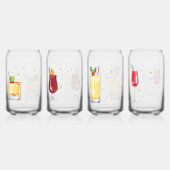 クリスマスカクテルレシピセット1 ガラス缶 (正面)