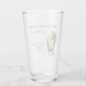 クリスマスカクテルレシピ 緑のドリンク タンブラーグラス (裏面)