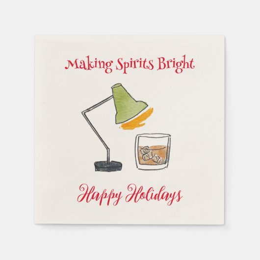 クリスマスカクテル飲料ナプキン スタンダードカクテルナプキン (正面)