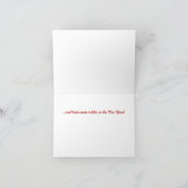 クリスマスカクラシックードを持改造つ カード (内部)