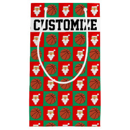 クリスマスカゴボール&サンカスタムタ選手の名前 スモールペーパーバッグ