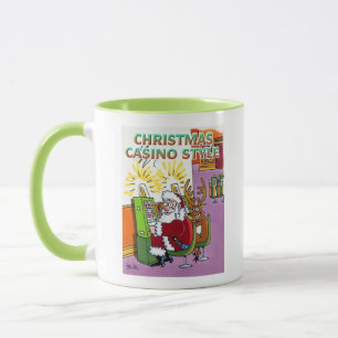 クリスマスカジノスタイルグリーンコンボマグカップ マグカップ