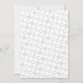 クリスマスカジノパーティーフェスティバルルーレットベガス 招待状 (裏面)