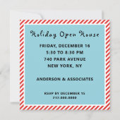 クリスマスカジュアルホリデーパーティー 招待状 (裏面)