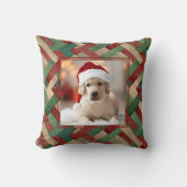 クリスマスカスケットウィーブペットファミリーカスタムの写真 クッション (正面)