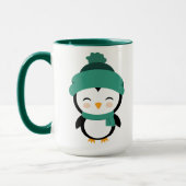 クリスマスカスタマイズに着た可愛いペンギン マグカップ (左)