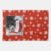 クリスマスカスタマイズキャットの名前 キッチンタオル (横)