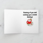 クリスマスカスタマイズトリート付きネーム・ココア シーズンカード (内部)