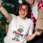 クリスマスカスタマイズママ小妖精や小人のTシャツ Tシャツ