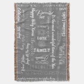 クリスマスカスタマイズ可能な文字シェルパブランケット スローブランケット (正面縦)