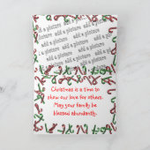 クリスマスカスタマイズ シーズンカード (内部)