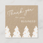 クリスマスカスタマー感謝の名刺 スクエア名刺 (正面)