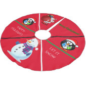 クリスマスカスタムのスカート。 ブラッシュドポリエステルツリースカート (アングル)