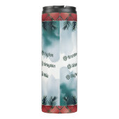 クリスマスカスタムの姪と甥の名前おば素晴らしさん タンブラー (裏面)