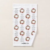 クリスマスカスタムの理由はイエスだ バスタオルセット (ハンドタオル)