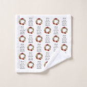 クリスマスカスタムの理由はイエスだ バスタオルセット (ウォッシュタオル)