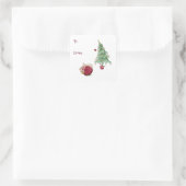 クリスマスカスタムの贈りおもしろい物から スクエアシール (バッグ)