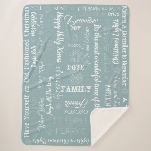 クリスマスカスタムの願い シェルパブランケット (正面)