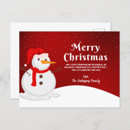 クリスマスカスタムはがき用グリーティングカード シーズンポストカード