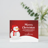 クリスマスカスタムはがき用グリーティングカード シーズンポストカード (スタンド正面)