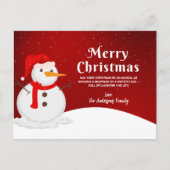 クリスマスカスタムはがき用グリーティングカード シーズンポストカード (正面)