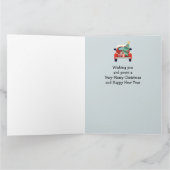 クリスマスカスタムインサイドトラック車用自動車 カード (内部)