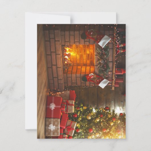 クリスマスカスタムカード ノートカード (正面)