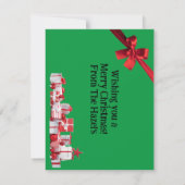 クリスマスカスタムカード ノートカード (裏面)