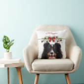 クリスマスカスタムガーランド付き写真テンプレート クッション (椅子)