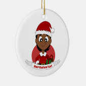 クリスマスカスタムガール漫画 セラミックオーナメント (右)