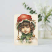 クリスマスカスタムガール25歳の女の子6 シーズンポストカード (スタンド正面)