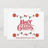 クリスマスカスタムギフトはがき ポストカード (正面/裏面)